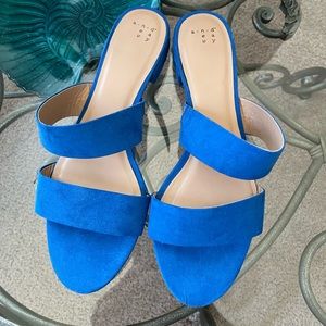 A New Day Blue Sandals Size 11